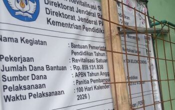 Proyek Revitalisasi SDN Cikoneng Diduga Tidak Sesuai RAB