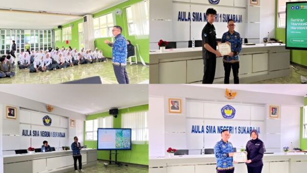 DLH Sukabumi memberikan edukasi kepemimpinan berkarakter peduli lingkungan di SMAN 1 Sukaraja