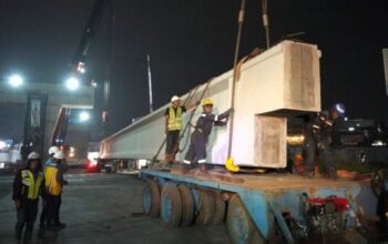 Pembangunan Flyover Nurtanio Bandung terus dikebut untuk mengurai kemacetan di kawasan Andir.