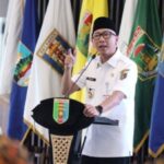 Gubernur Lampung Rahmat Mirzani Djausal memaparkan program hilirisasi pangan.