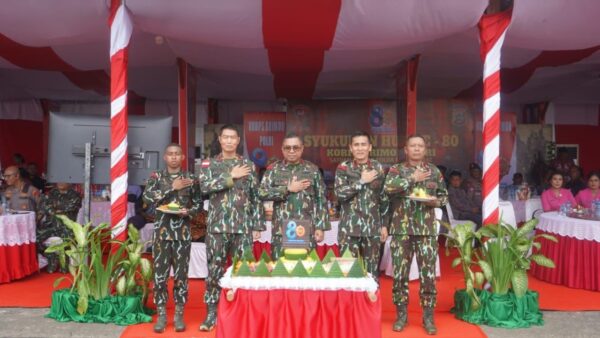 Acara syukuran HUT Brimob ke-80 di Mako Brimob Polda Papua Barat dipimpin Kapolda