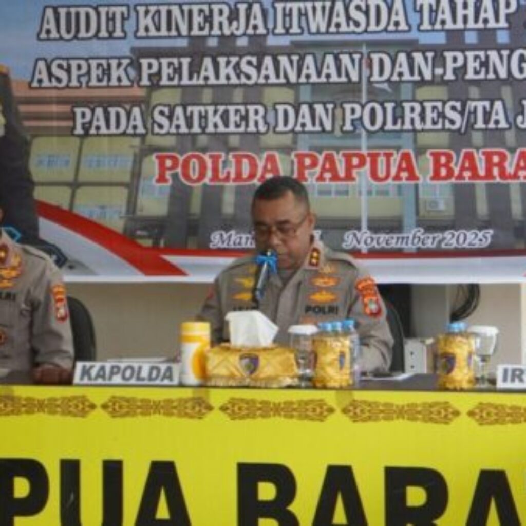 Kapolda Papua Barat Pimpin Taklimat Awal Audit Kinerja 2025, Tegaskan Transparansi dan Akuntabilitas