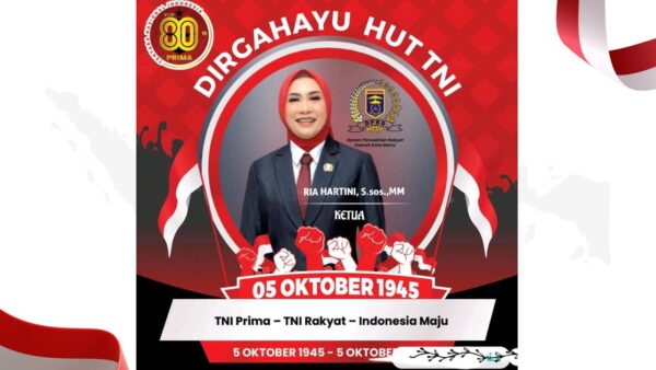 Ketua DPRD Metro Ria Hartini Beri Ucapan HUT TNI ke-80