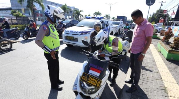 Personel Polda Sumut mengikuti praoperasi dalam persiapan Operasi Zebra 2025