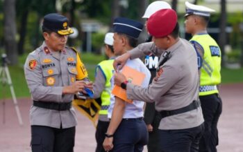 Apel Gelar Pasukan Operasi Zebra Toba 2025 di Mapolda Sumut.