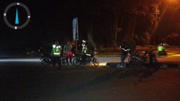 Petugas Polresta Deli Serdang melakukan patroli 3C di sejumlah titik rawan kriminalitas