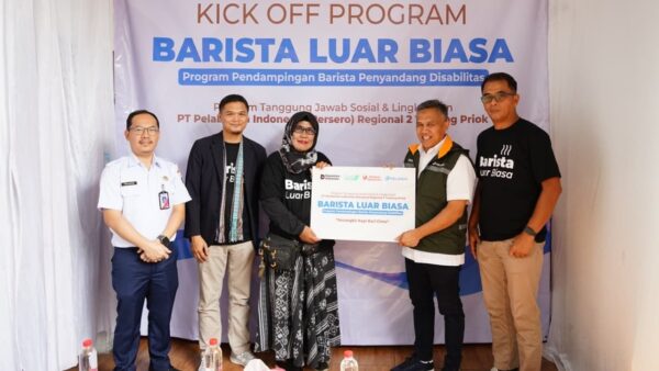 Pelindo Tanjung Priok gelar pelatihan barista bagi penyandang disabilitas di Rumah Qur’an Disabilitas Cilincing.