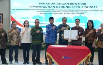 Penandatanganan kontrak pembangunan gedung SPPG 2025 oleh Kementerian PU