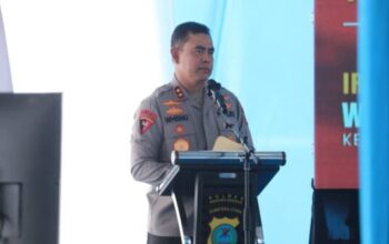 Kapolda Sumut Irjen Whisnu memberikan arahan pembinaan personel Polri di Polres Serdang Bedagai