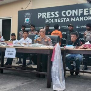 Polresta Manokwari Ungkap Pembunuhan Sadis Istri Pegawai Pajak, Pelaku Terlilit Judi Online