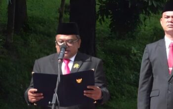 Ketua DPRD Kabupaten Sukabumi Budi Azhar Mutawali menghadiri Upacara Hari Pahlawan Nasional 2025