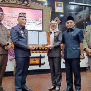 RPJMD Kota Metro 2025-2029 Resmi Disahkan Menjadi Perda