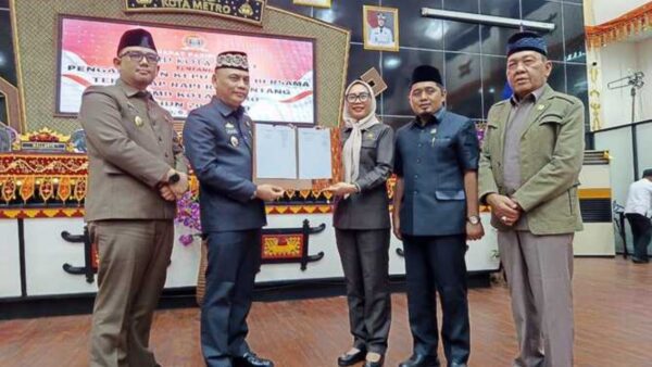 RPJMD Kota Metro 2025-2029 Resmi Disahkan Menjadi Perda