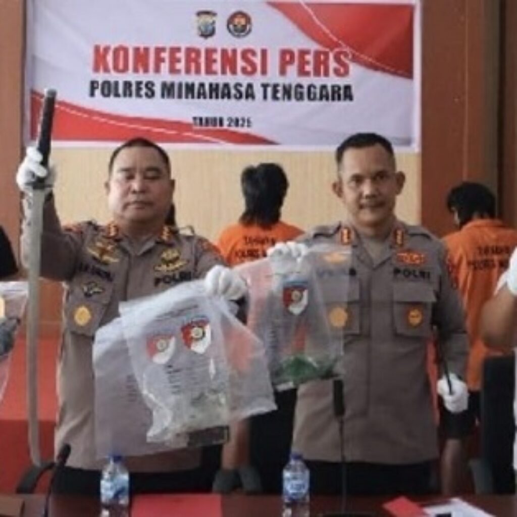 10 Tersangka Bentrokan Watuliney–Molompar Ditangkap, Polda Sulut Pastikan Kondisi Sudah Kondusif