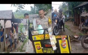 Bhabinkamtibmas Polsek Carita Bagikan Kopi Gratis, Dekatkan Polri dengan Warga Binaan