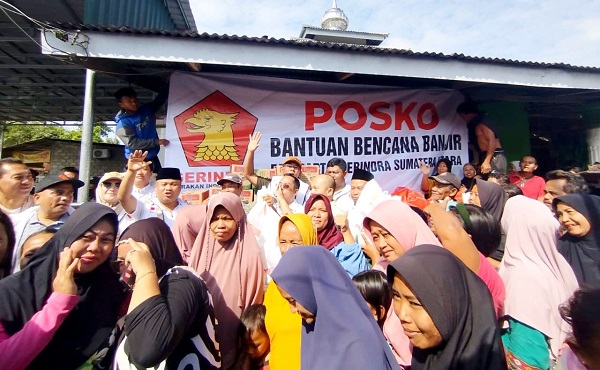 Gerindra Sumut Salurkan 1.000 Paket Sembako