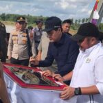 Gubernur Sumatera Selatan Resmikan Jembatan Rangka Baja Air Lematang di Empat Petulai Dangku