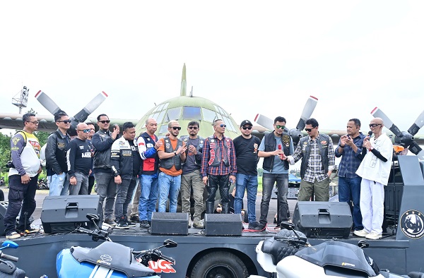 Lanud Husein Sastranegara Gandeng Komunitas Big Bike Galang Donasi Korban Bencana Sumatera