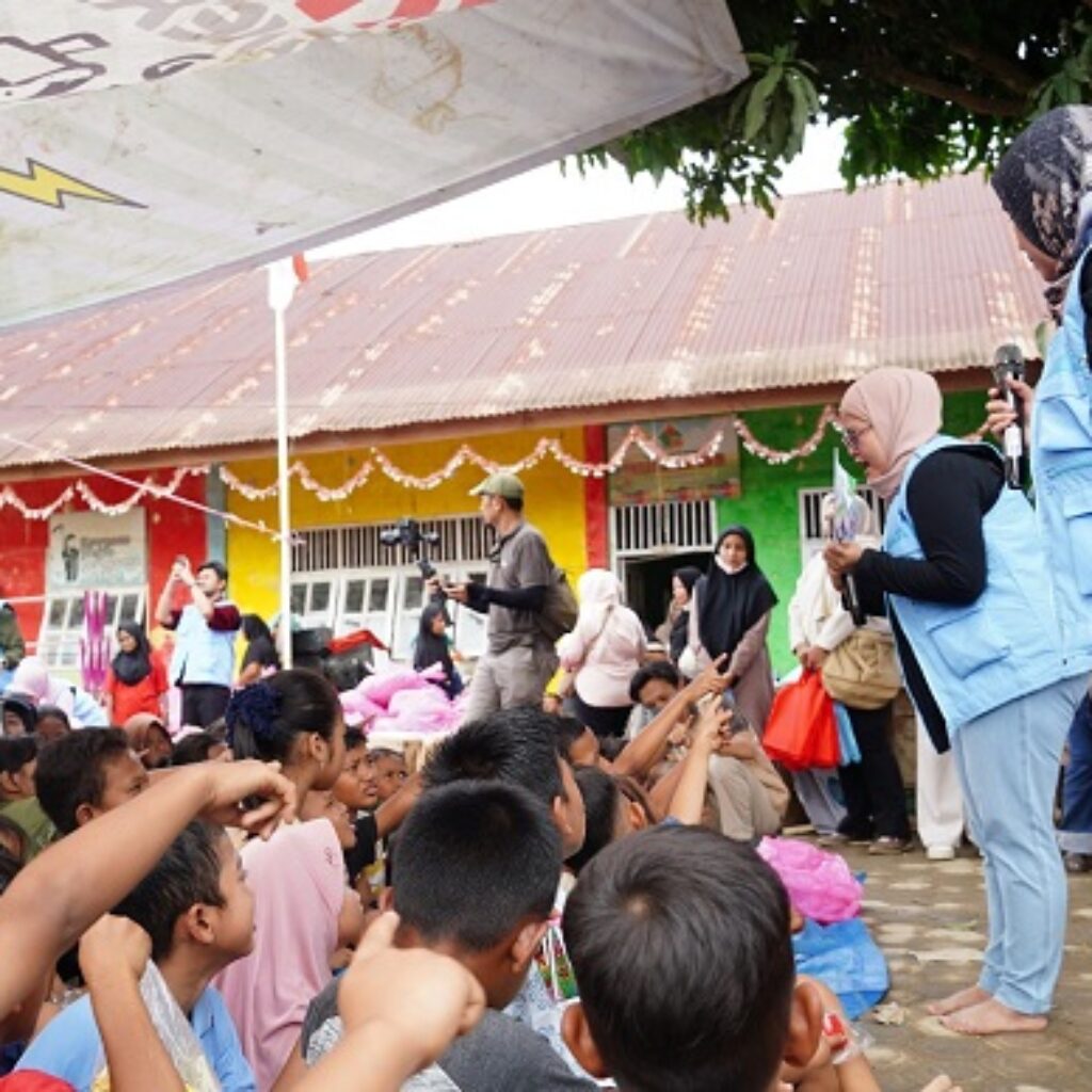 PalmCo Dampingi Ratusan Anak Korban Banjir Aceh Tamiang Lewat Program Trauma Healing