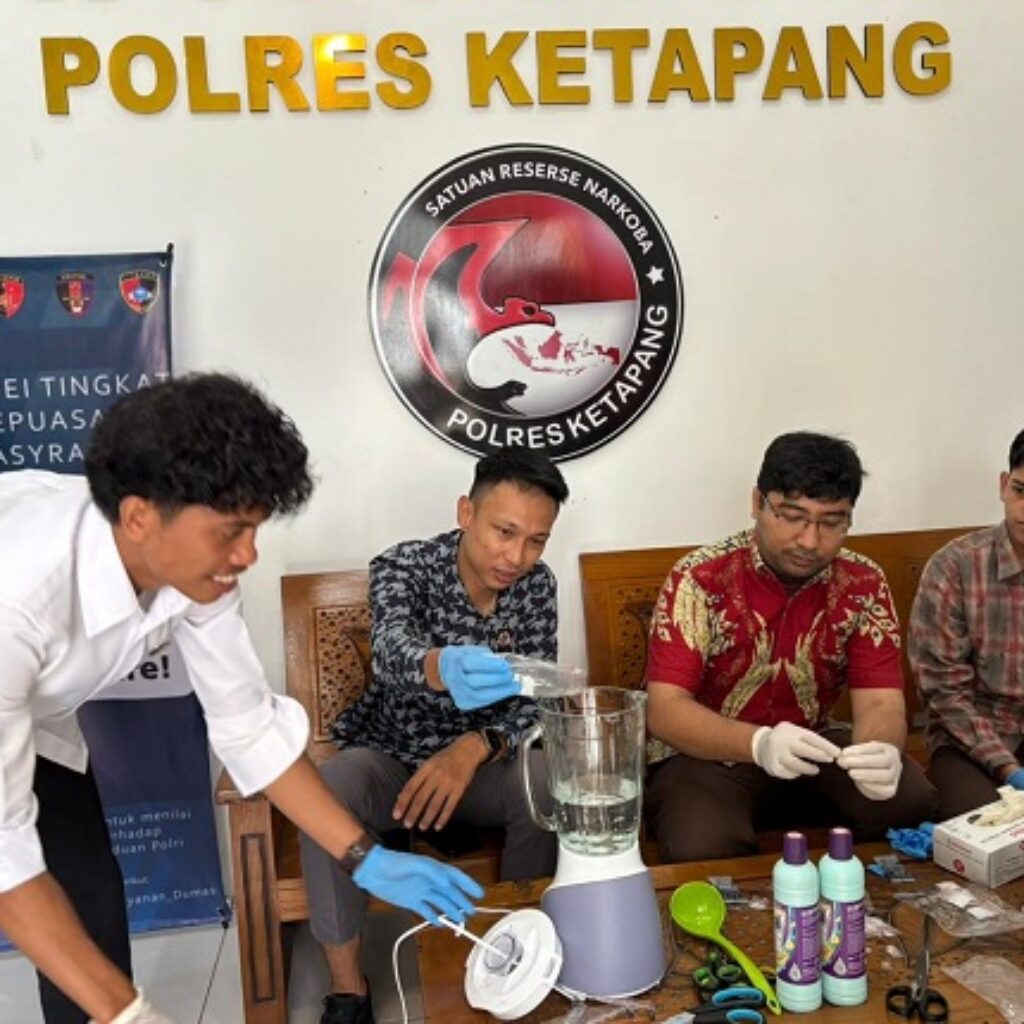 Disaksikan Jaksa dan Pengadilan, Polres Ketapang Musnahkan Barang Bukti Sabu