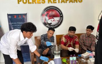 Polres Ketapang Musnahkan Barang Bukti Sabu
