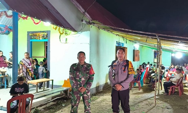 Polsek Matan Hilir Selatan Amankan Ibadah Natal