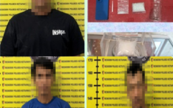 Polsek Nanga Tayap Tangkap Tiga Pengedar Dengan Barang Bukti 53,60 Gram