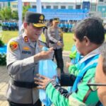 Kapolda Metro Jaya menghadiri Apel Presidium Ojol dan penyerahan Ojol Mart di Tangerang.