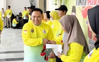 Ketua DPRD Sukabumi Budi Azhar Mutawali menghadiri peringatan Hari AIDS Sedunia 2025 di Pendopo Sukabumi.