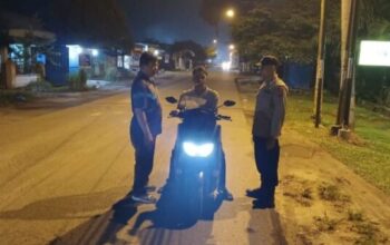 Patroli Blue Light Polresta Deli Serdang jaga keamanan malam hari