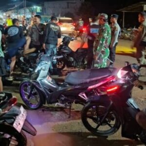 Polsek Simpang Hulu Tertibkan Knalpot Brong dan Balap Liar Malam Minggu