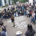 Mahasiswa Bogor menyuarakan penegakan HAM jelang peringatan Hari HAM 10 Desember.