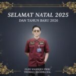 Wasekjen PWRC Thomas Chandra menyampaikan pesan Natal 2025