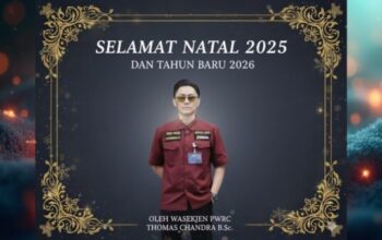 Wasekjen PWRC Thomas Chandra menyampaikan pesan Natal 2025
