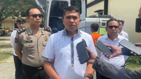 Konferensi pers Polda Gorontalo terkait penetapan tersangka baru kasus korupsi.