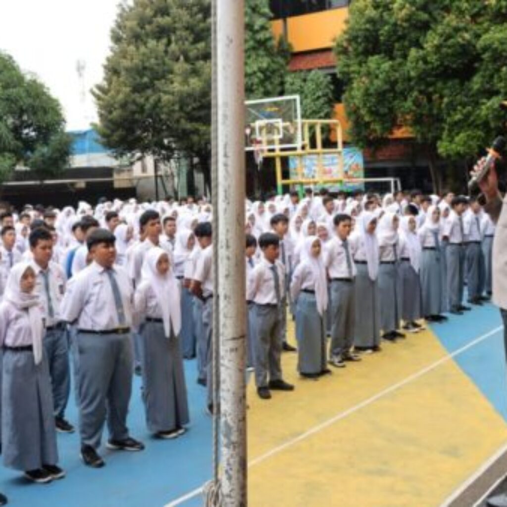 Kapolres Twedi Ajak 800 Pelajar SMKN 45 Jauhi Tawuran dan Narkoba