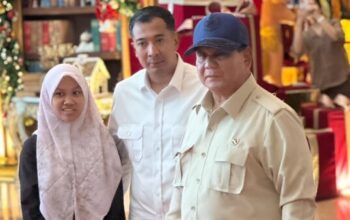 Prabowo Subianto temui Nabila Febrianti di Medan