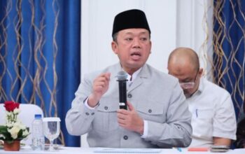 Menteri ATR/BPN Nusron Wahid saat rakor dengan kepala daerah Jawa Barat
