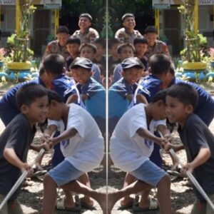 Polsatwa K-9 Polda Sumut Lakukan Trauma Healing Anak Korban Banjir Batang Toru