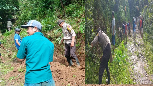 Bhabinkamtibmas Polsek Carita Hadir di Tengah