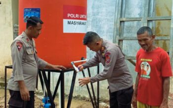 Brimob Polda Sumut Bangun Sumur Bor dan Salurkan Air Bersih untuk Warga Tapanuli Tengah Pascabencana