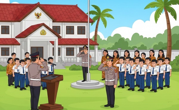 Brimob Polda Sumut Hadir di SMA Taruna Akterlis