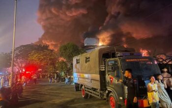 Brimob Polda Sumut Kerahkan Mobil Water Cannon