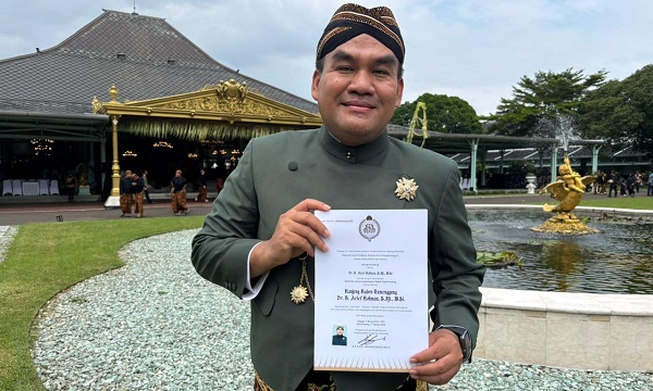 Bupati Blora Arief Rohman Resmi Sandang Gelar Kanjeng Raden Tumenggung dari Mangkunegoro X