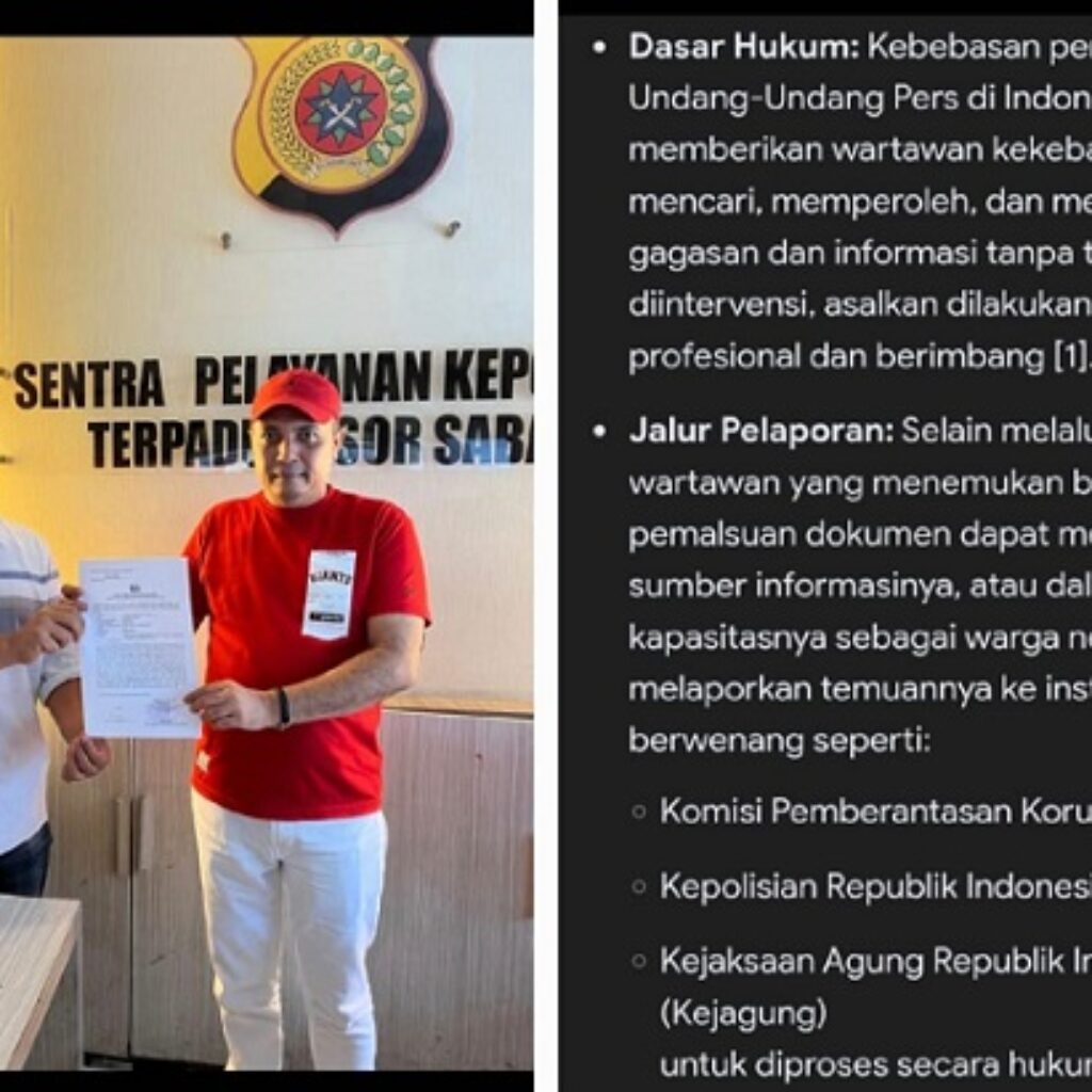 Kaperwil Mitrapol Aceh Serahkan Tiga Alat Bukti Dugaan Pemalsuan Dokumen ke Polres Sabang