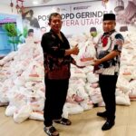 Gerindra Sumut Bagikan 10.000 Paket Sembako