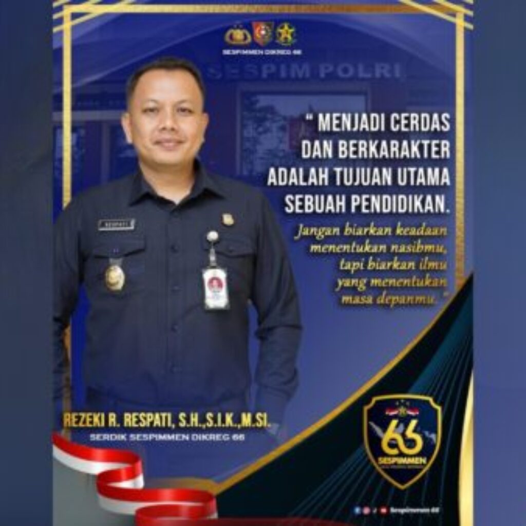 Lulus Sespimmen Dikreg 66, Kompol Rezeki Revi Respati Siap Perkuat Kepemimpinan Polri
