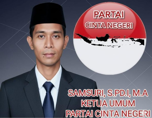 Partai Cinta Negeri Resmi Deklarasikan Samsuri sebagai Capres RI 2029