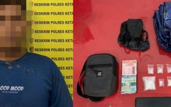 Polres Ketapang Amankan Terduga Pelaku Narkoba di Air Upas