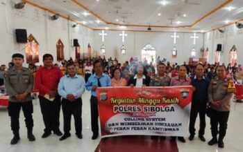 Polres Sibolga Ajak Jemaat Jaga Kamtibmas dan Keselamatan Bersama